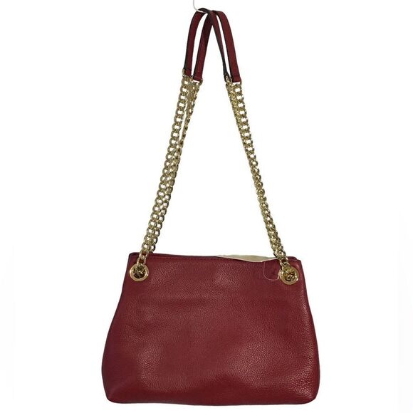 MICHAEL Michael Kors Red Jet Set Chain Messenger Shoulder Crossbody Bag - Picture 2 of 16